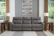 Next-Gen Durapella Slate Microfiber 3-Piece Power Reclining Sectional Sofa - image 1