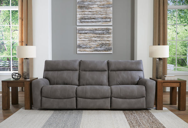 Next-Gen Durapella Slate Microfiber 3-Piece Power Reclining Sectional Sofa - image 1