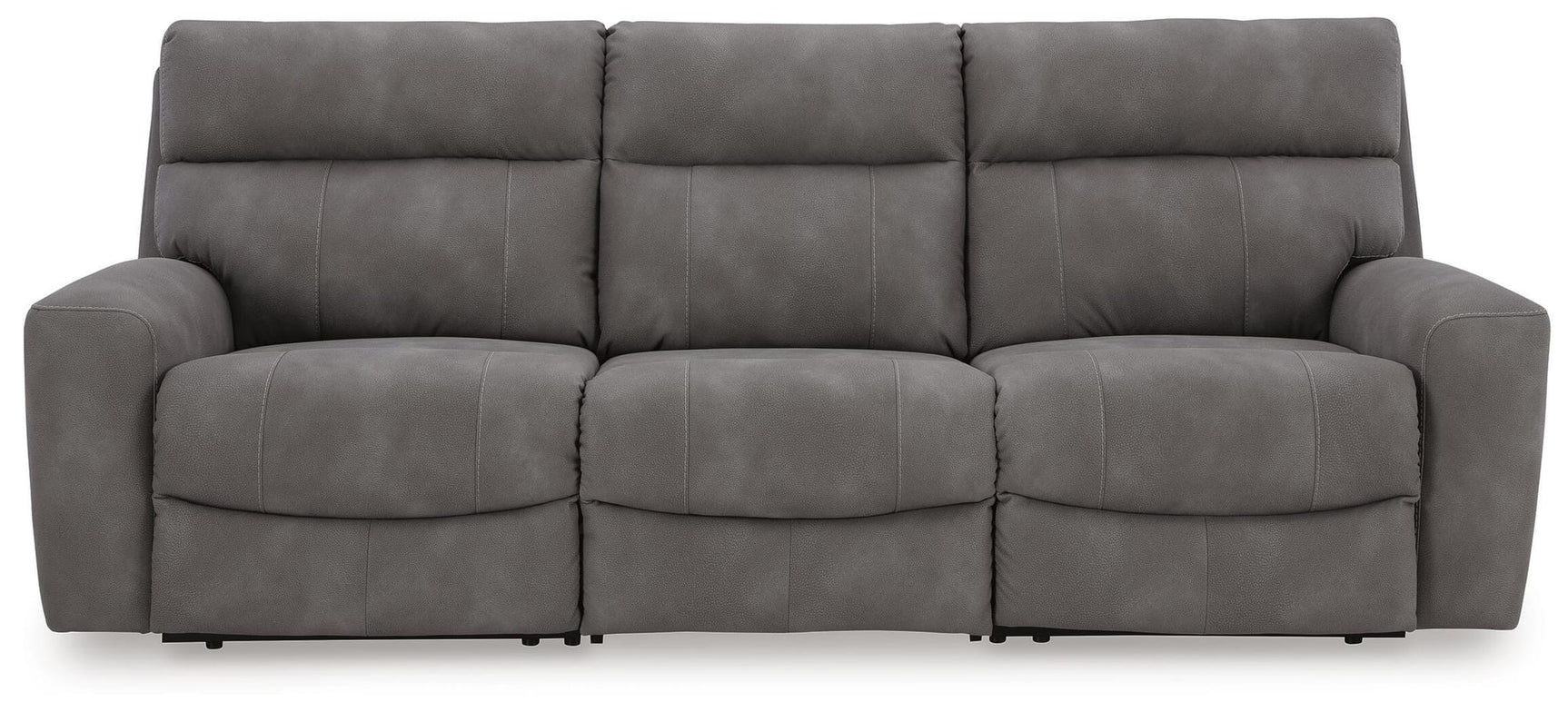 Next-Gen Durapella Slate Microfiber 3-Piece Power Reclining Sectional Sofa - image 3