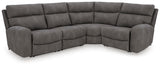 Next-Gen Durapella Slate Microfiber 4-Piece Power Reclining Sectional - image 1