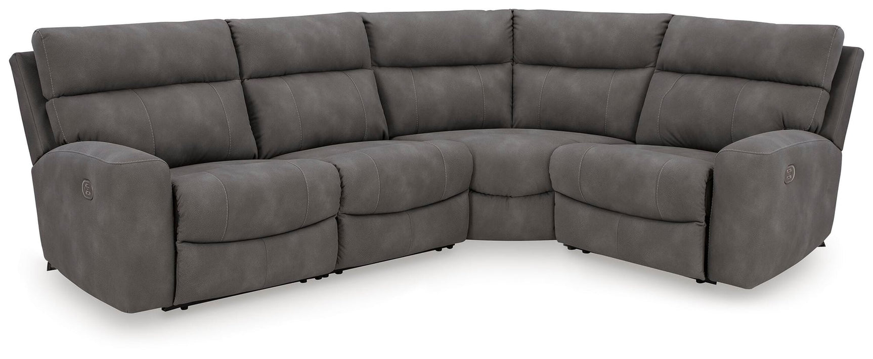 Next-Gen Durapella Slate Microfiber 4-Piece Power Reclining Sectional - image 1