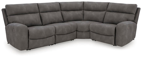 Next-Gen Durapella Slate Microfiber 4-Piece Power Reclining Sectional - image 1
