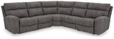 Next-Gen Durapella Slate Microfiber 5-Piece Power Reclining Sectional - image 2