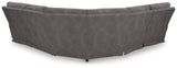 Next-Gen Durapella Slate Microfiber 5-Piece Power Reclining Sectional - image 5