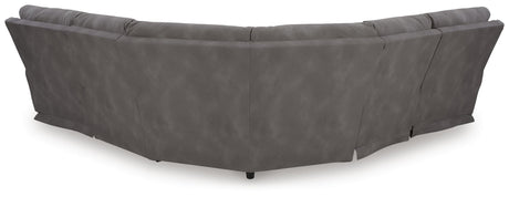 Next-Gen Durapella Slate Microfiber 5-Piece Power Reclining Sectional - image 5