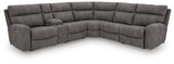 Next-Gen Durapella Slate Microfiber 6-Piece Power Reclining Sectional - image 2