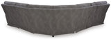 Next-Gen Durapella Slate Microfiber 6-Piece Power Reclining Sectional - image 5