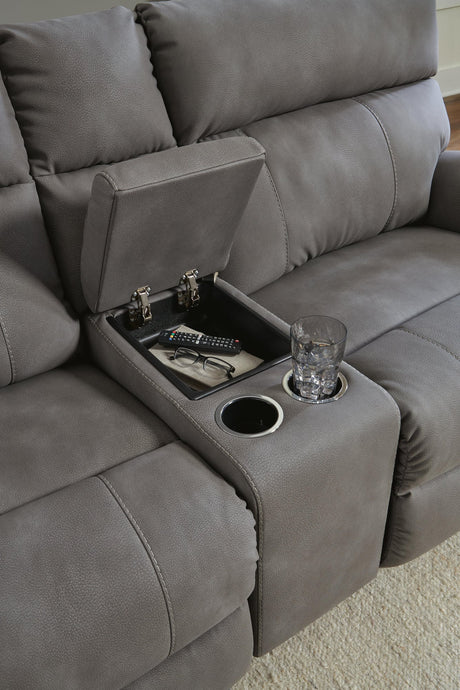 Next-Gen Durapella Slate Microfiber 6-Piece Power Reclining Sectional - image 7