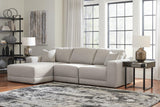 Next-Gen Gaucho Gray Microfiber 3-Piece Sectional Sofa with Chaise - image 1