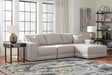 Next-Gen Gaucho Gray Microfiber 3-Piece Sectional Sofa with Chaise - image 1