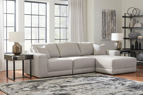 Next-Gen Gaucho Gray Microfiber 3-Piece Sectional Sofa with Chaise - image 1