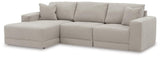 Next-Gen Gaucho Gray Microfiber 3-Piece Sectional Sofa with Chaise - image 2