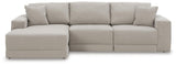 Next-Gen Gaucho Gray Microfiber 3-Piece Sectional Sofa with Chaise - image 3