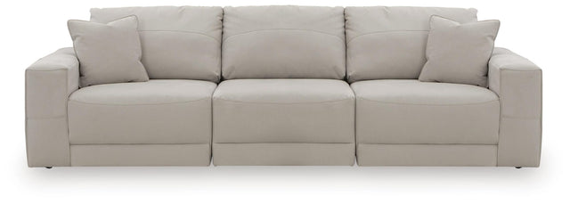 Next-Gen Gaucho Gray Microfiber 3-Piece Sectional Sofa from Decor Furniture