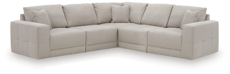 Next-Gen Gaucho Gray Microfiber 5-Piece Sectional from Decor Furniture
