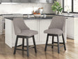 Neymorton Dark Grayish Brown Counter Height Barstool from Decor Furniture