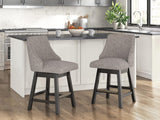 Neymorton Dark Grayish Brown Counter Height Barstool view 2