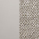 Nogales off white vertical slat back dining side chair close up on fabric