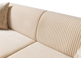 Detailed tufting on velvet upholstery