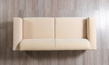 Side view highlighting loveseat dimensions