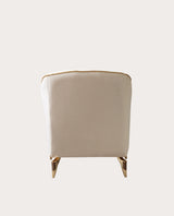 Vivian Ivory Velvet Sofa and Loveseat set front view