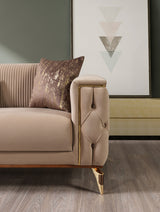 Main view of sofa and loveseat combination