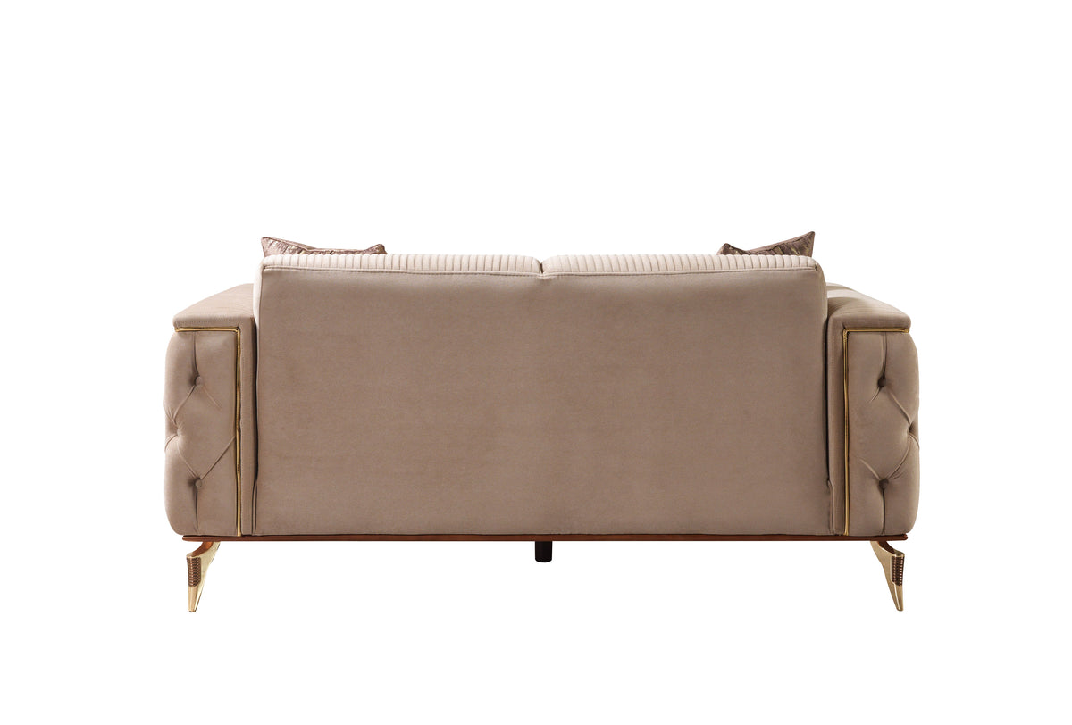Set displayed in styled living room