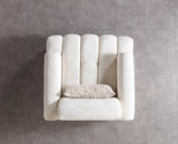 Yulia Ivory Boucle Chair view 5