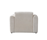 Yulia Ivory Boucle Chair view 8