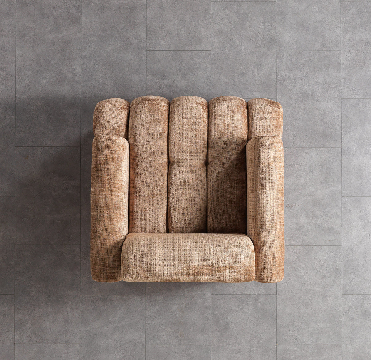 Yulia Coffee Boucle Chair view 5