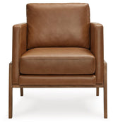 Numund accent chair angled view highlighting reversible back