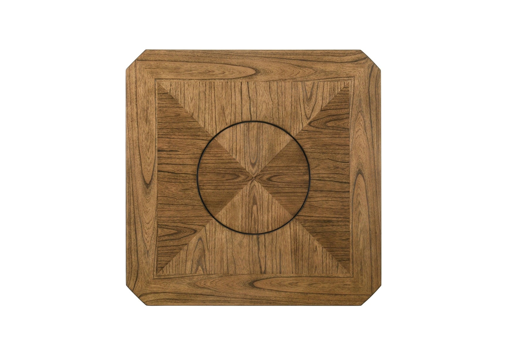 side view of Oakly Brown Round Counter Height Set furniture