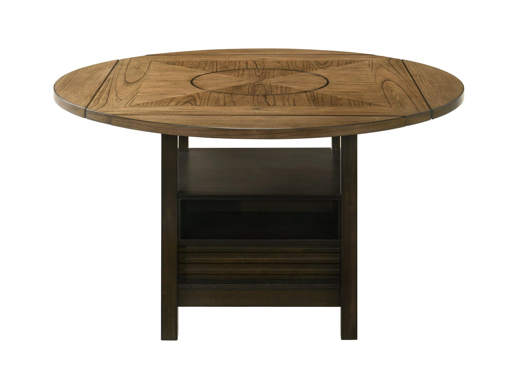 main view of Oakly Brown Round Counter Height Set furniture