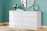 Onita White Dresser - Ella Furniture