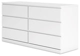 Onita White Dresser - Ella Furniture