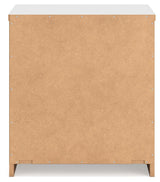 Onita White Nightstand backside view