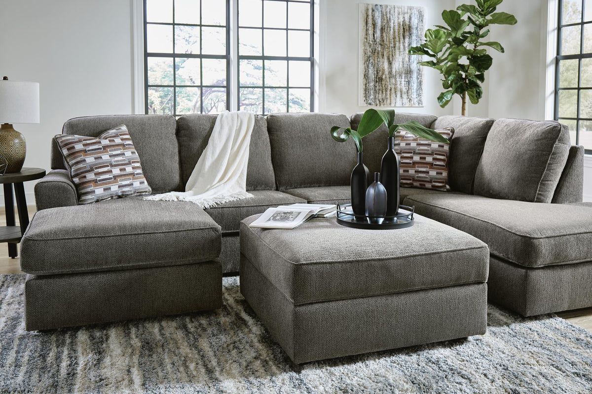 O'Phannon Putty 2-Piece Sectional with Ottoman - image 2
