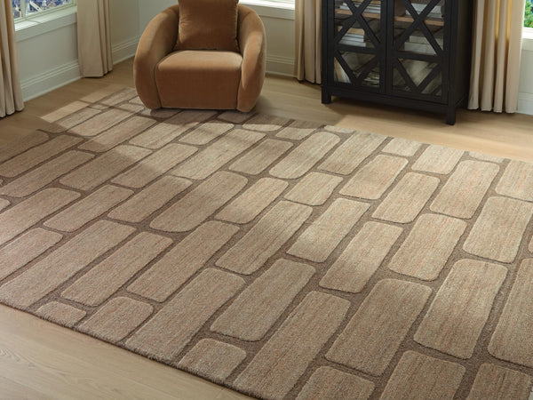 Orest Brown Extra Large Rug from Decor Furniture