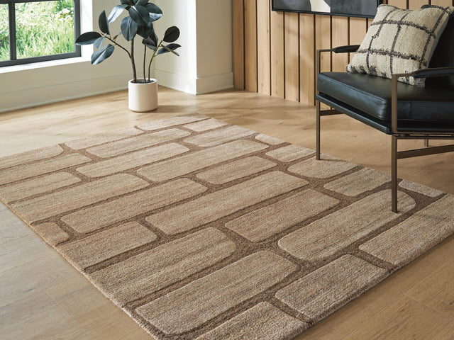 Orest Brown Medium Rug from Decor Furniture