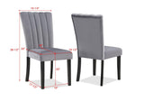 Close-up of chair design without crossbar