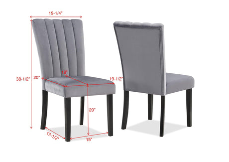 Close-up of chair design without crossbar