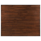 Patterson 60-inch mango oak counter height dining table leg detail
