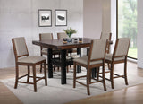 Patterson 60-inch mango oak counter height dining table assembly hardware