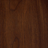 Angled view highlighting fabric and wood finish
