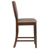 Patterson Upholstered Counter Chair under kitchen counter
