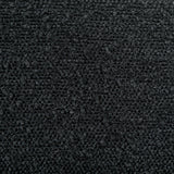 Petra Boucle Upholstered Accent Side Chair Black front view with room setting