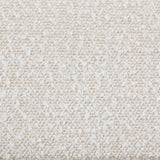Petra Accent Side Chair in White with soft bouclé upholstery