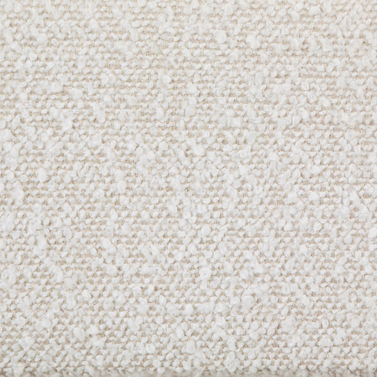 Petra Accent Side Chair in White with soft bouclé upholstery