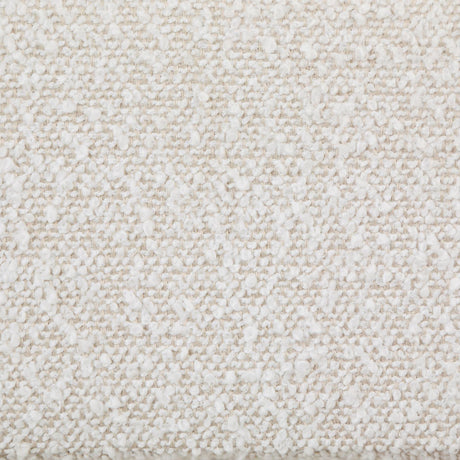 Petra Accent Side Chair in White with soft bouclé upholstery