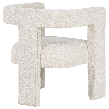 Petra Boucle Accent Chair cushioned seat and backrest details